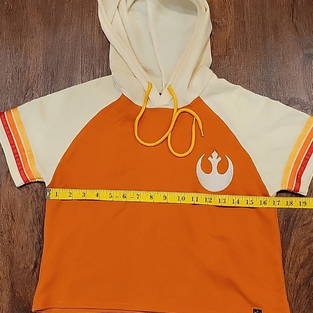 Star WarsRebel Alliance Cropped Short Sleeve Hoodie By Heroes And Villians - Picture 5 of 12
